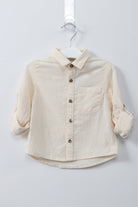 جينجرسنابس قميص بيبي ولادي بأكمام طويلة سادة أصفر