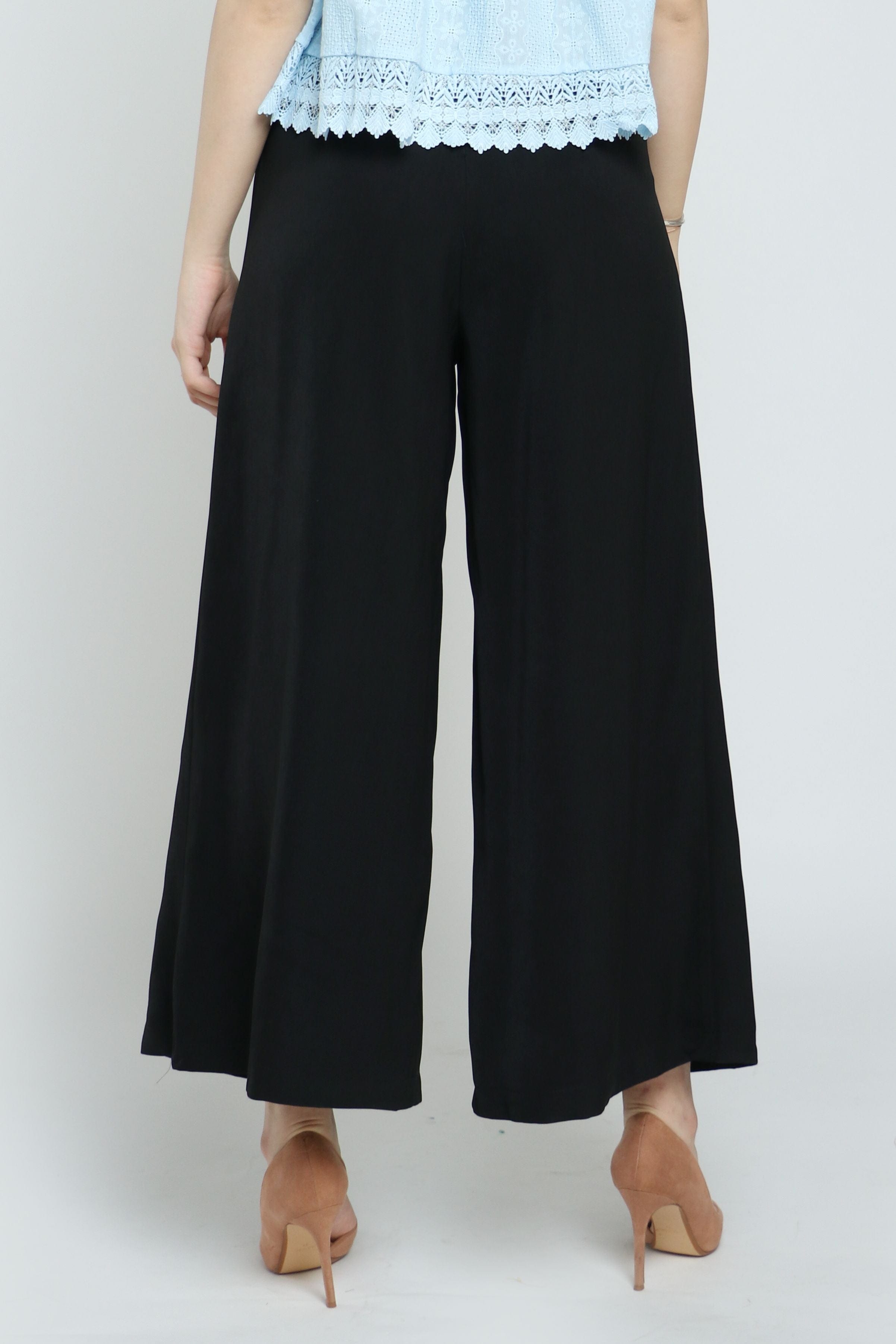 نتشي بنطلون طويل بوليستر بكسرات