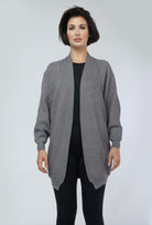 نتشي كارديجان سادة بأكمام طويلة بف بأساور