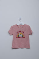 جينجرسنابس تيشيرت بطابعة كم قصير بناتي بيج صحراوي