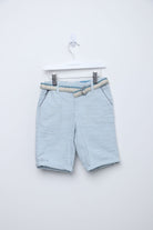 جينجرسنابس شورت بجيوب جانبية ولادي رضع أزرق خفيف