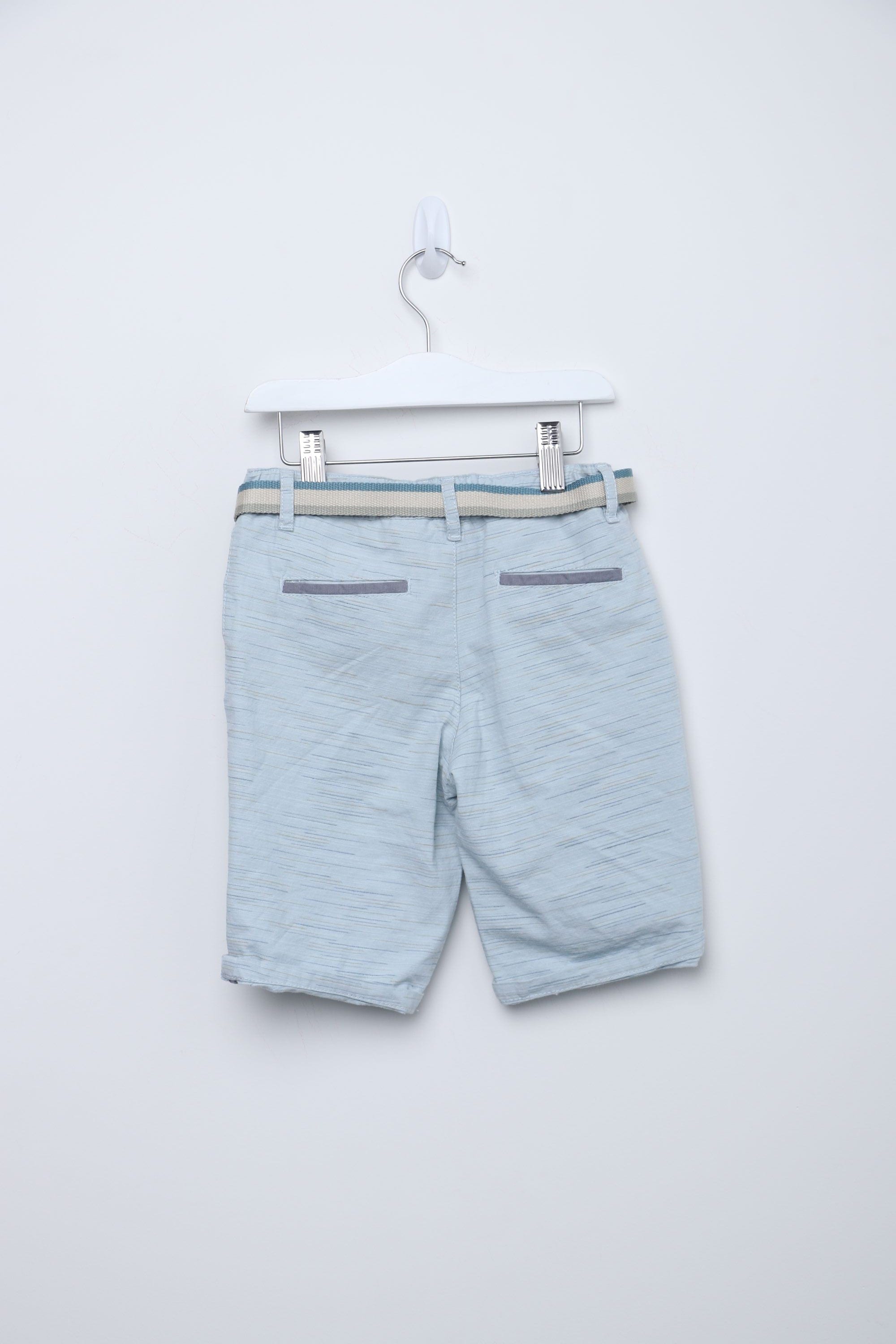 جينجرسنابس شورت بجيوب جانبية ولادي رضع أزرق خفيف