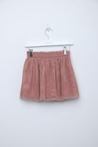 جينجرسنابس تنورة بناتي سادة كلوش عنابي فاتح