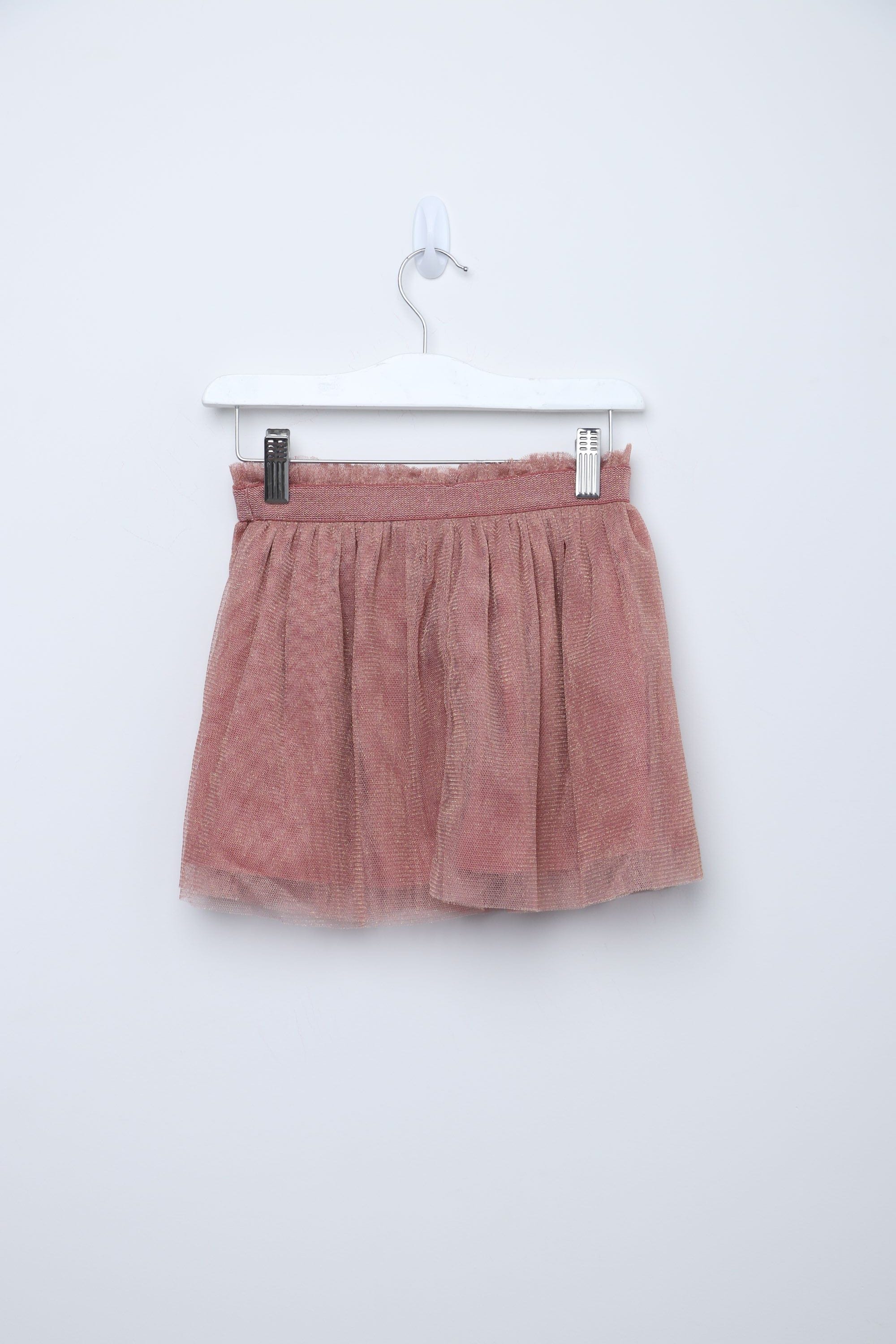 جينجرسنابس تنورة بناتي سادة كلوش عنابي فاتح