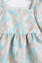 جينجرسنابس فستان بناتي منقوش مخصر كم قصير بف متعدد الألوان