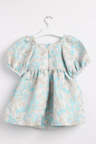 جينجرسنابس فستان بناتي منقوش مخصر كم قصير بف متعدد الألوان