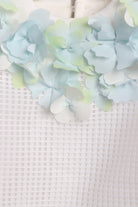 جينجرسنابس بلوزة بناتي مربعات شفافة نص كم أوف وايت