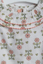 جينجرسنابس بلوزة رضع بناتي مشجر بياقة دائرية متعدد الألوان