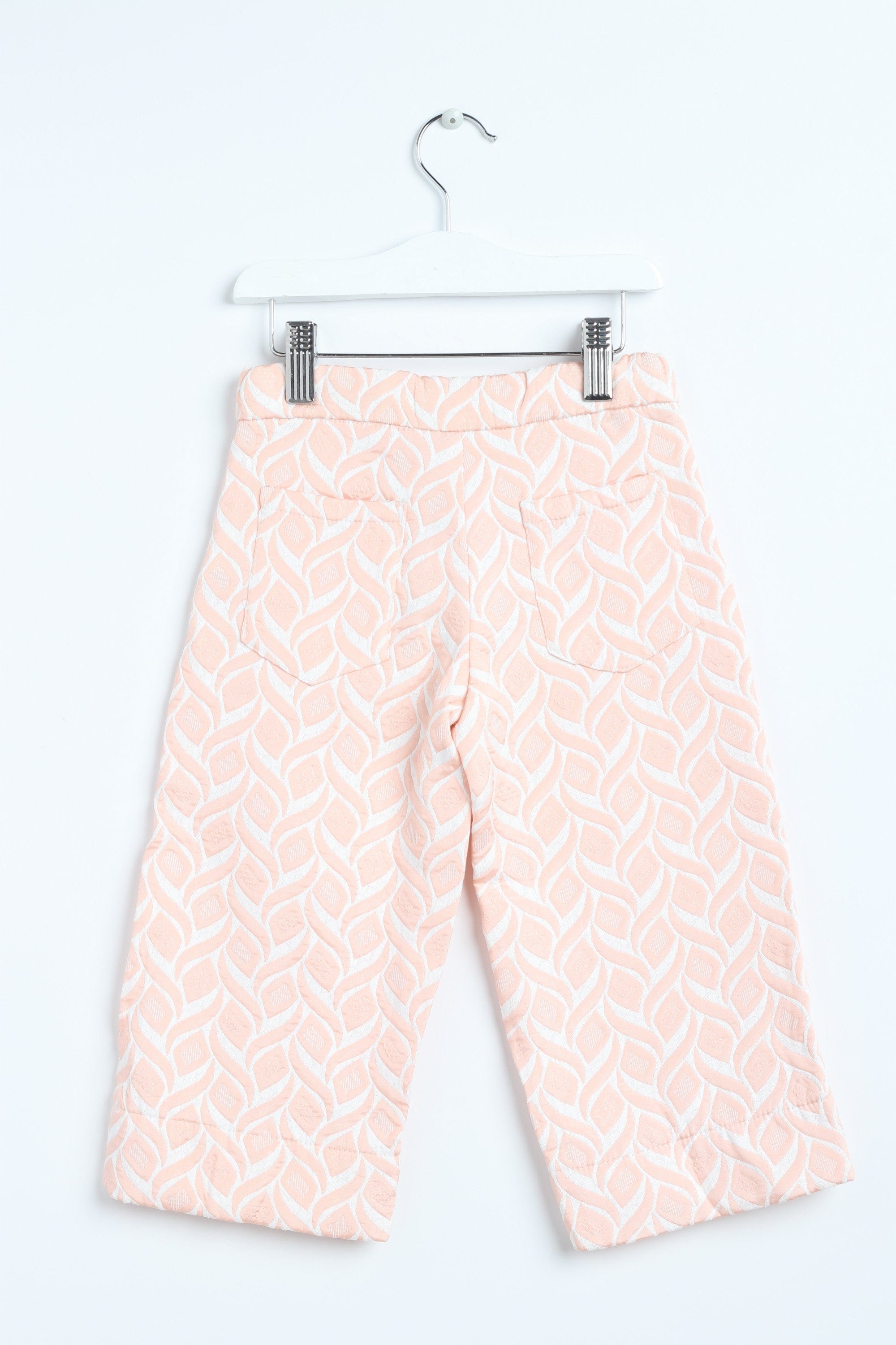 جينجرسنابس بنطلون سادة منقوش وايد ليج بناتي أحمر بنفسجي