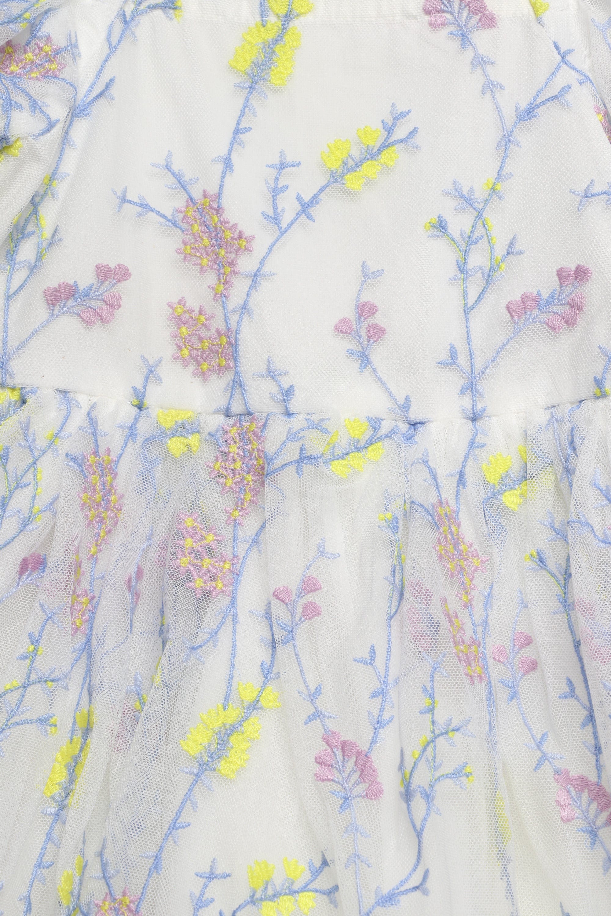 جينجرسنابس فستان بناتي مورد نص كم منفوخ متعدد الألوان