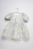 جينجرسنابس فستان بناتي مورد نص كم منفوخ متعدد الألوان