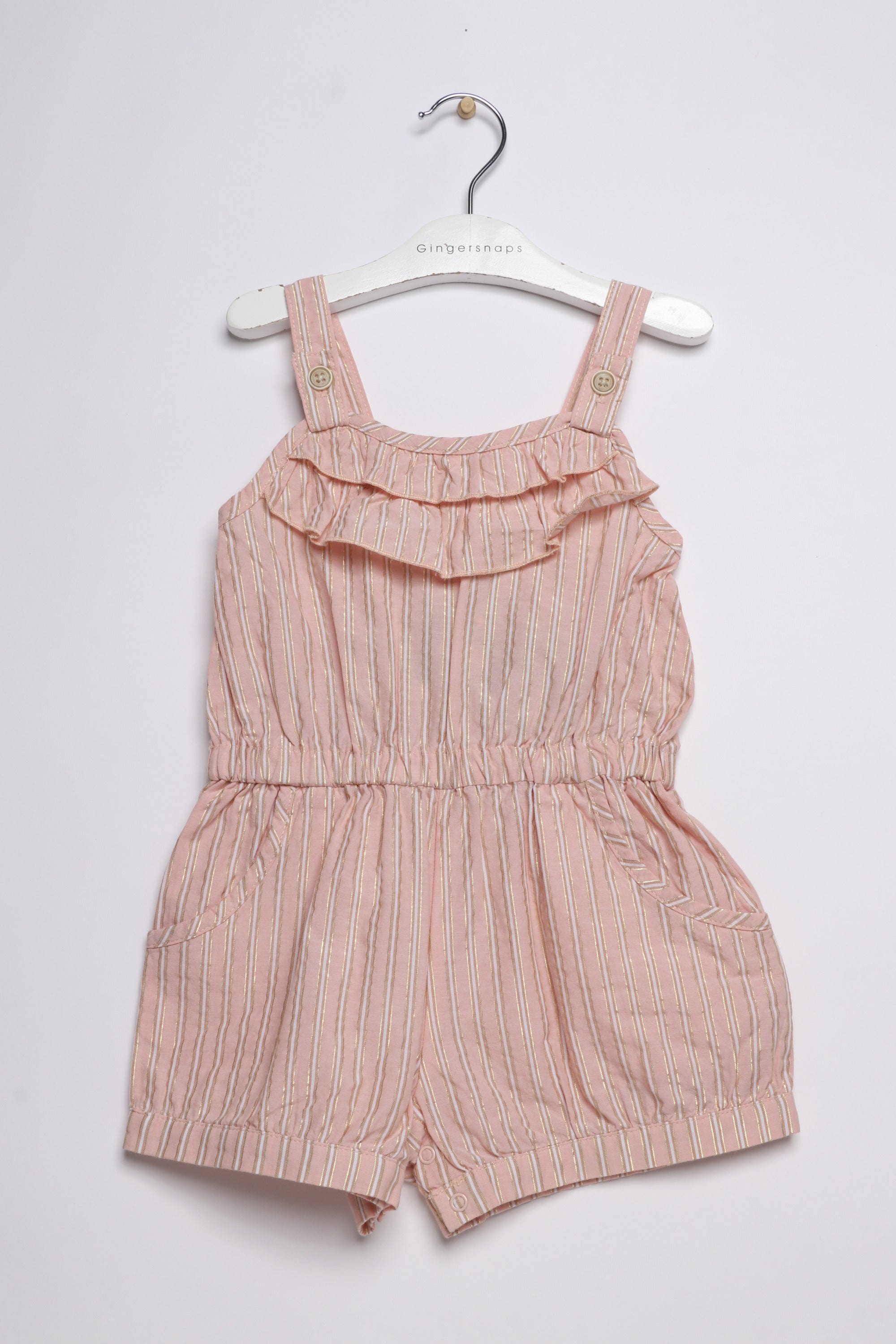 جينجرسنابس جمبسوت رضع بناتي مخطط بكشكشة علي الصدر أحمر بنفسجي