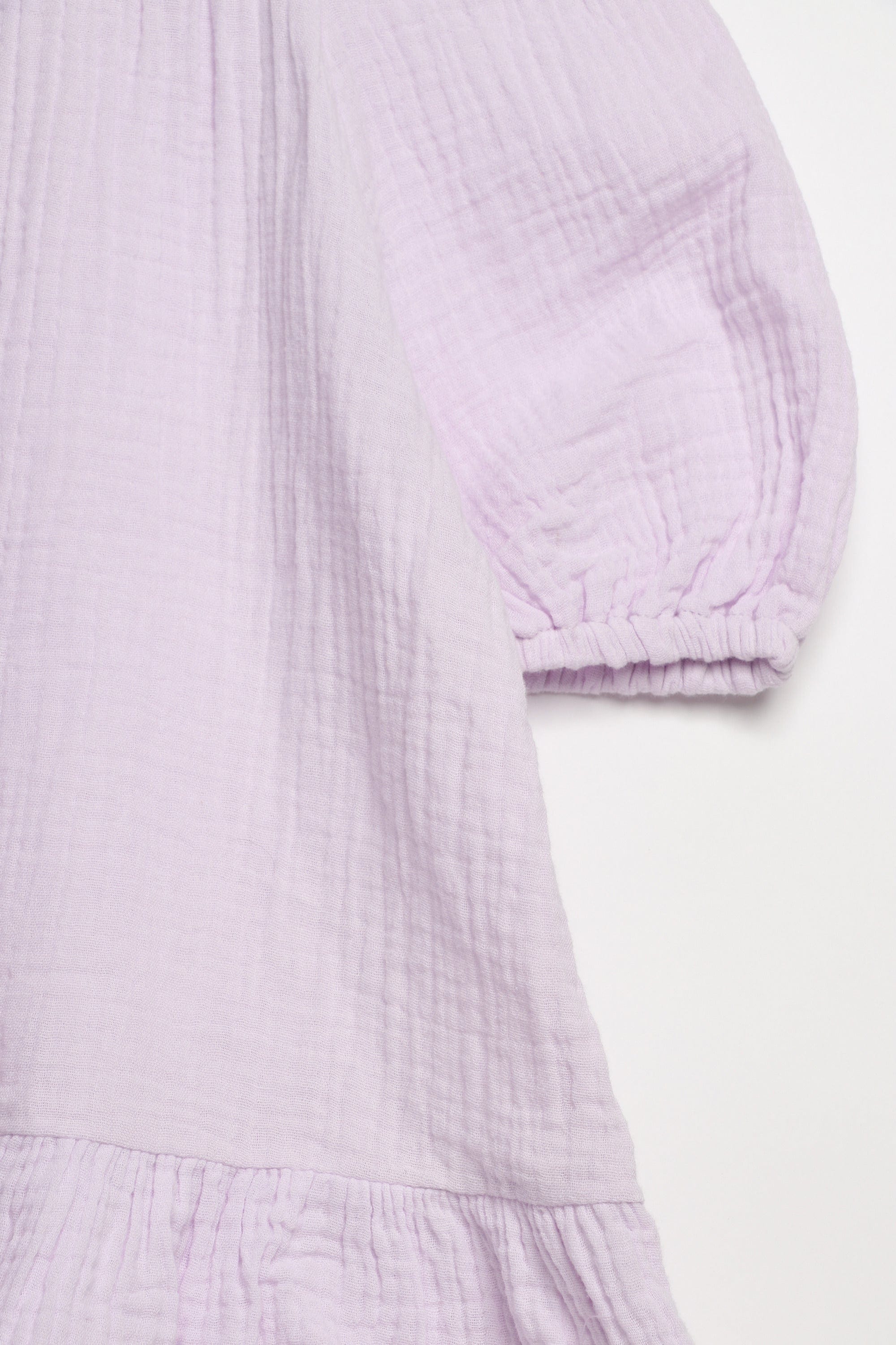 جينجرسنابس فستان بناتي سادة نص كم بف بنفسجي