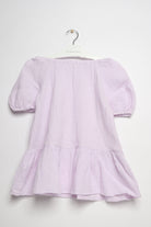 جينجرسنابس فستان بناتي سادة نص كم بف بنفسجي