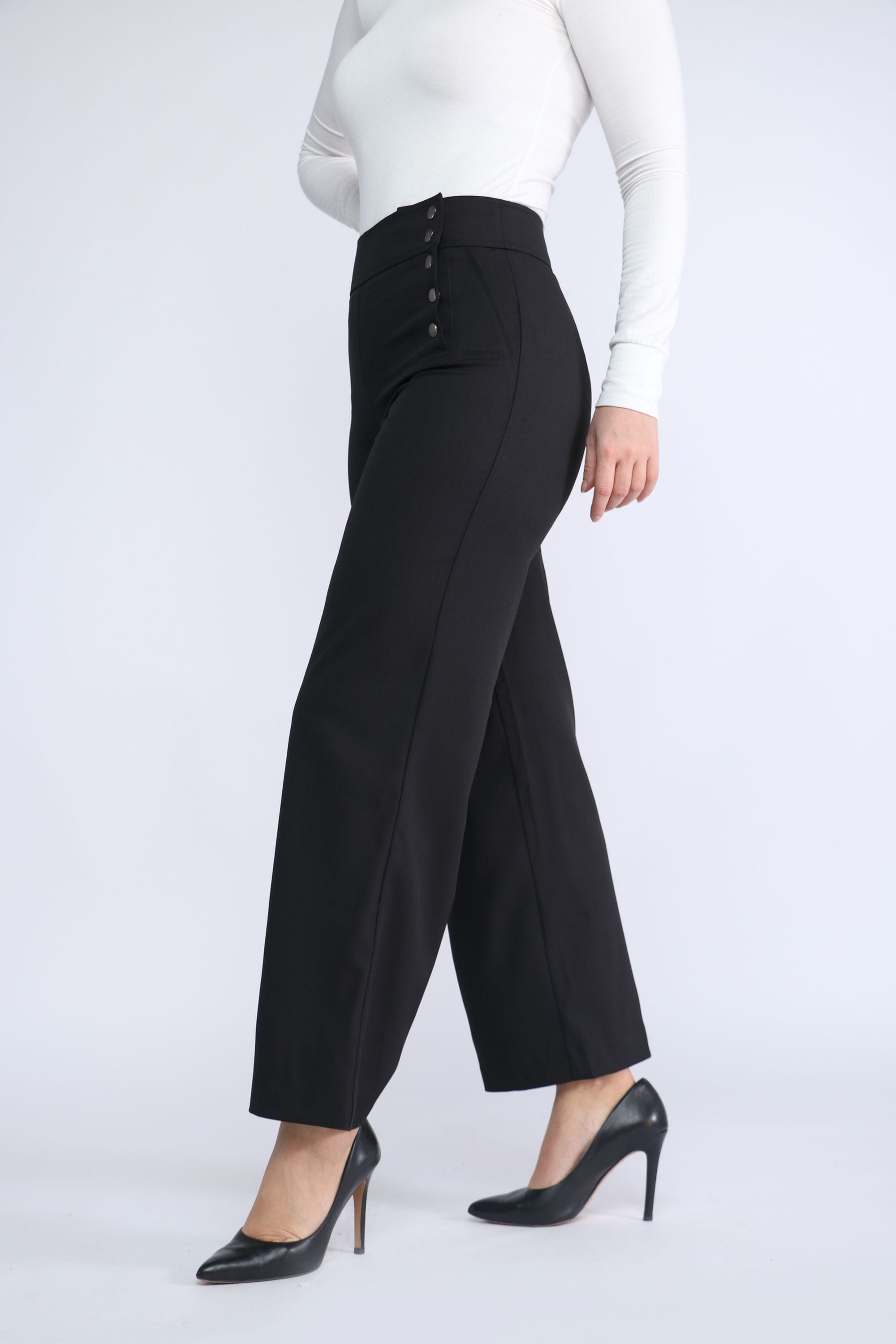 نتشي بنطلون كلاسيك طويل واسع نسائي