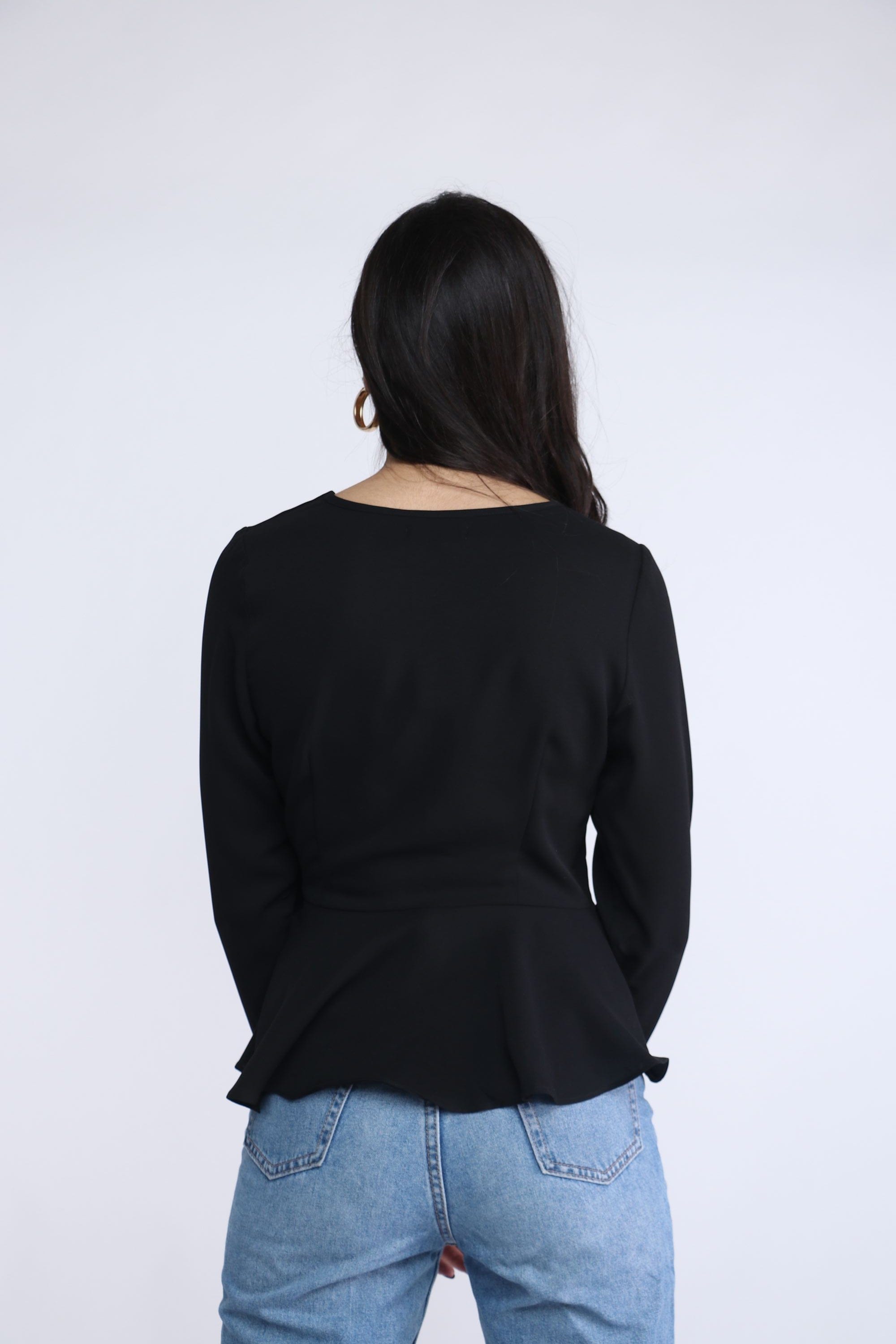 نتشي بلوزة لف برباط وسبعة كم طويل نسائي