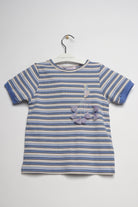 جينجرسنابس بلوزة بناتي نص كم مخططة متعدد الألوان