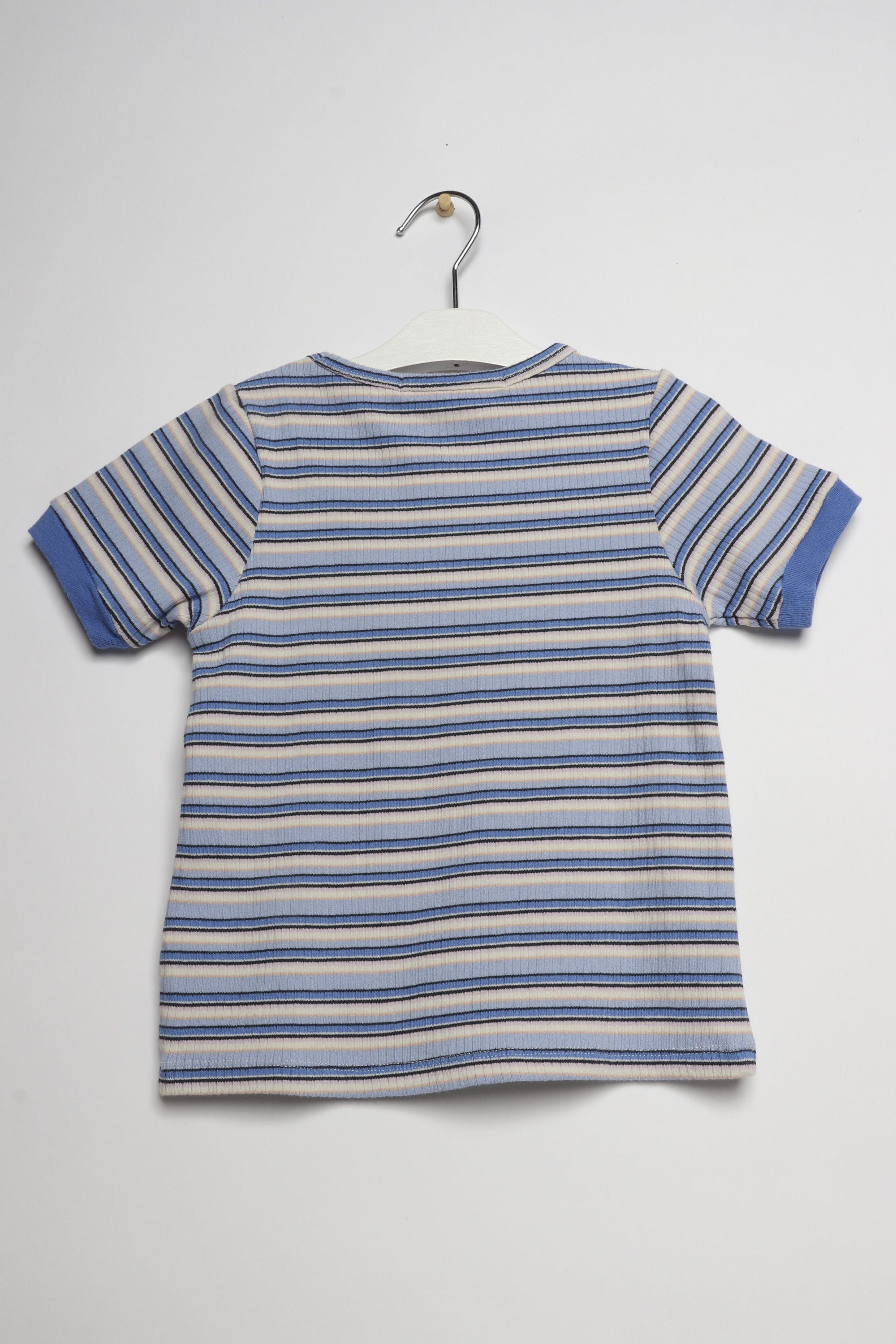 جينجرسنابس بلوزة بناتي نص كم مخططة متعدد الألوان