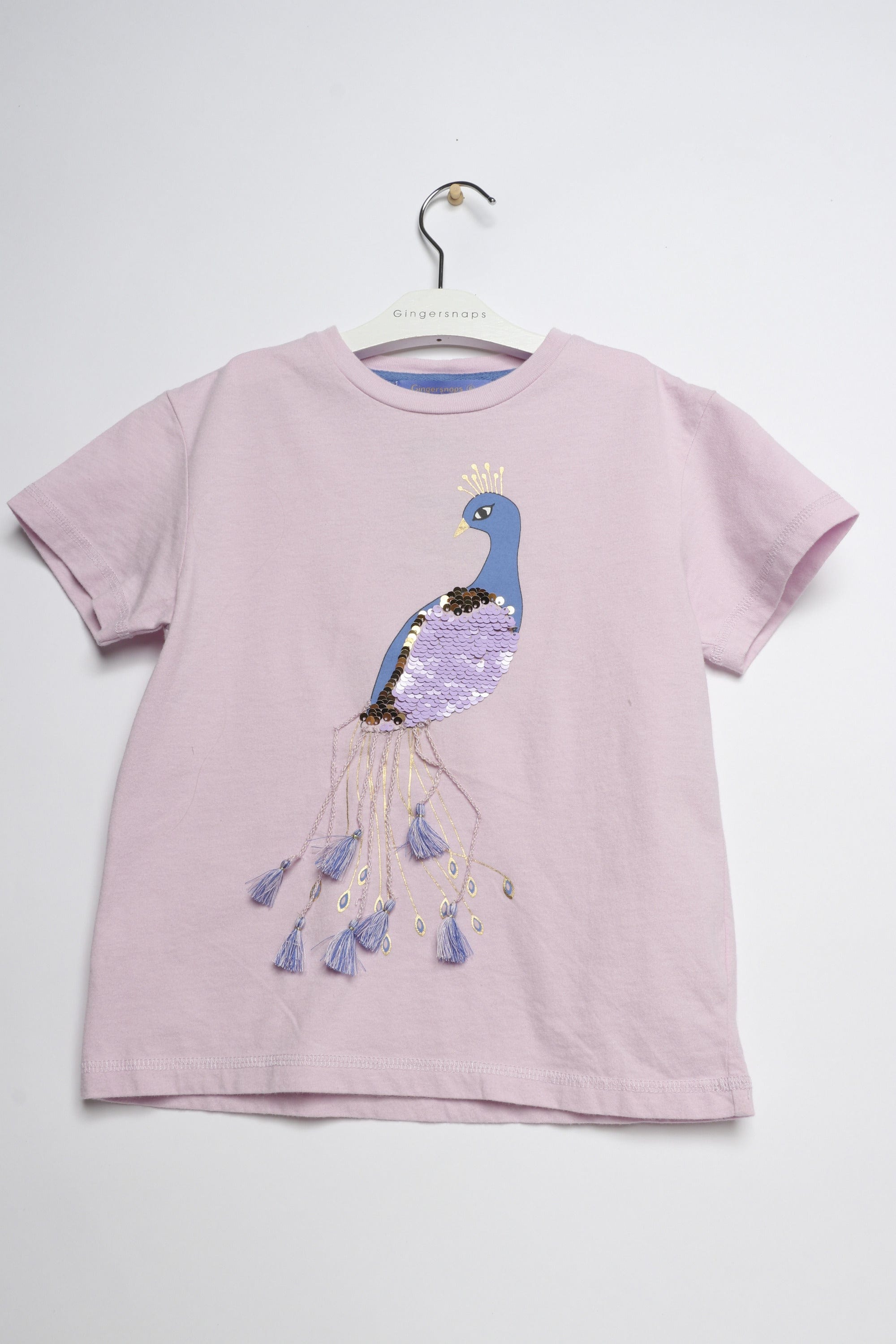 جينجرسنابس تيشيرت كم قصير مطرز بناتي أرجواني