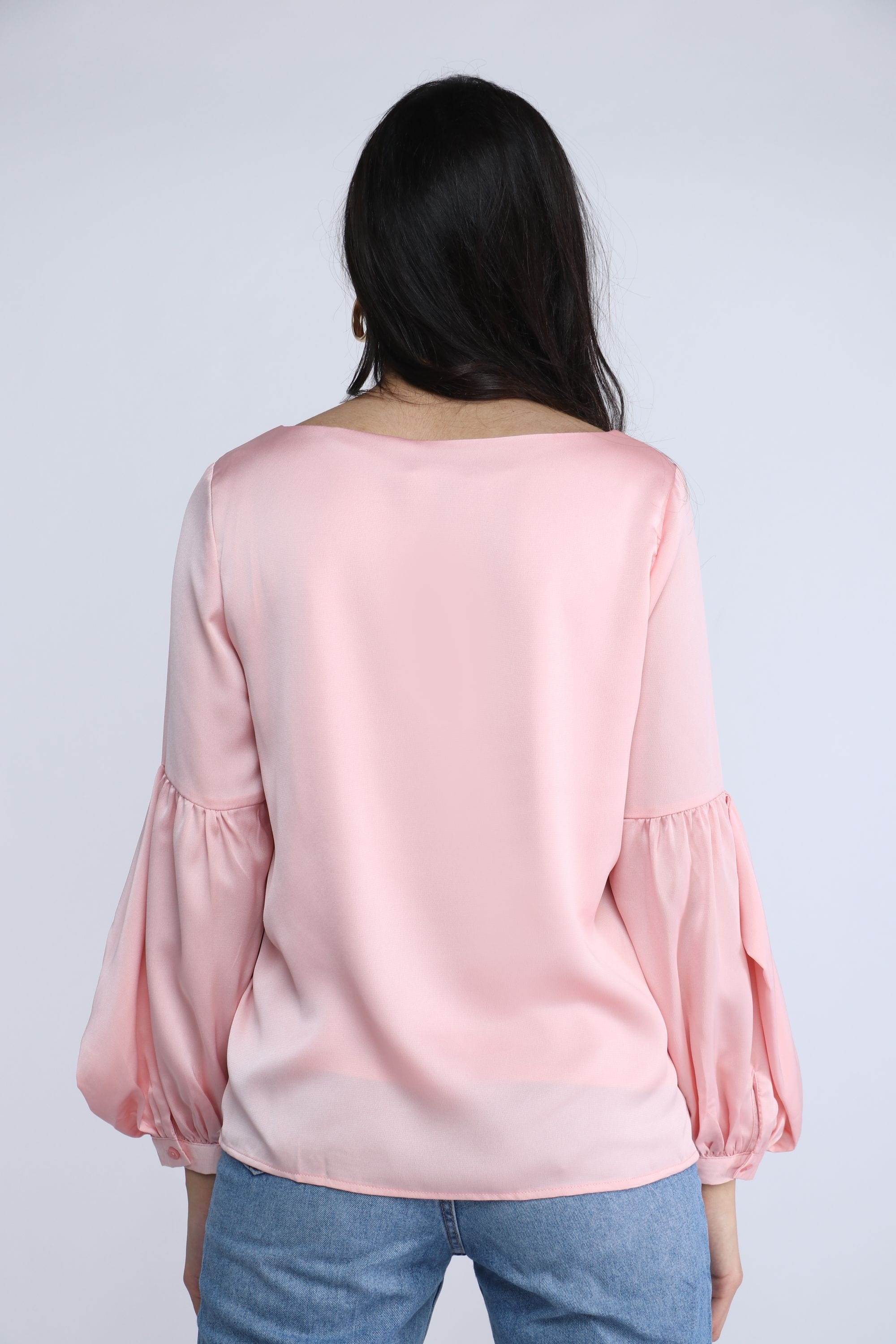 نتشي بلوزة كلاسيك بكم طويل بف نسائي