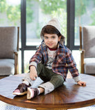 جينجرسنابس بنطلون ولادي سادة مشجر من أسفل أعماق عميقة