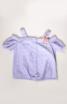 جينجرسنابس بلوزة بناتي دانتيل مخرم رمادي