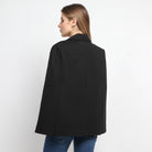 داليدرس جاكيت رسمي بأزرار أمامية كم مفتوح نسائي أسود