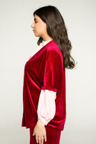 كارديجان سادة بأكمام قصيرة