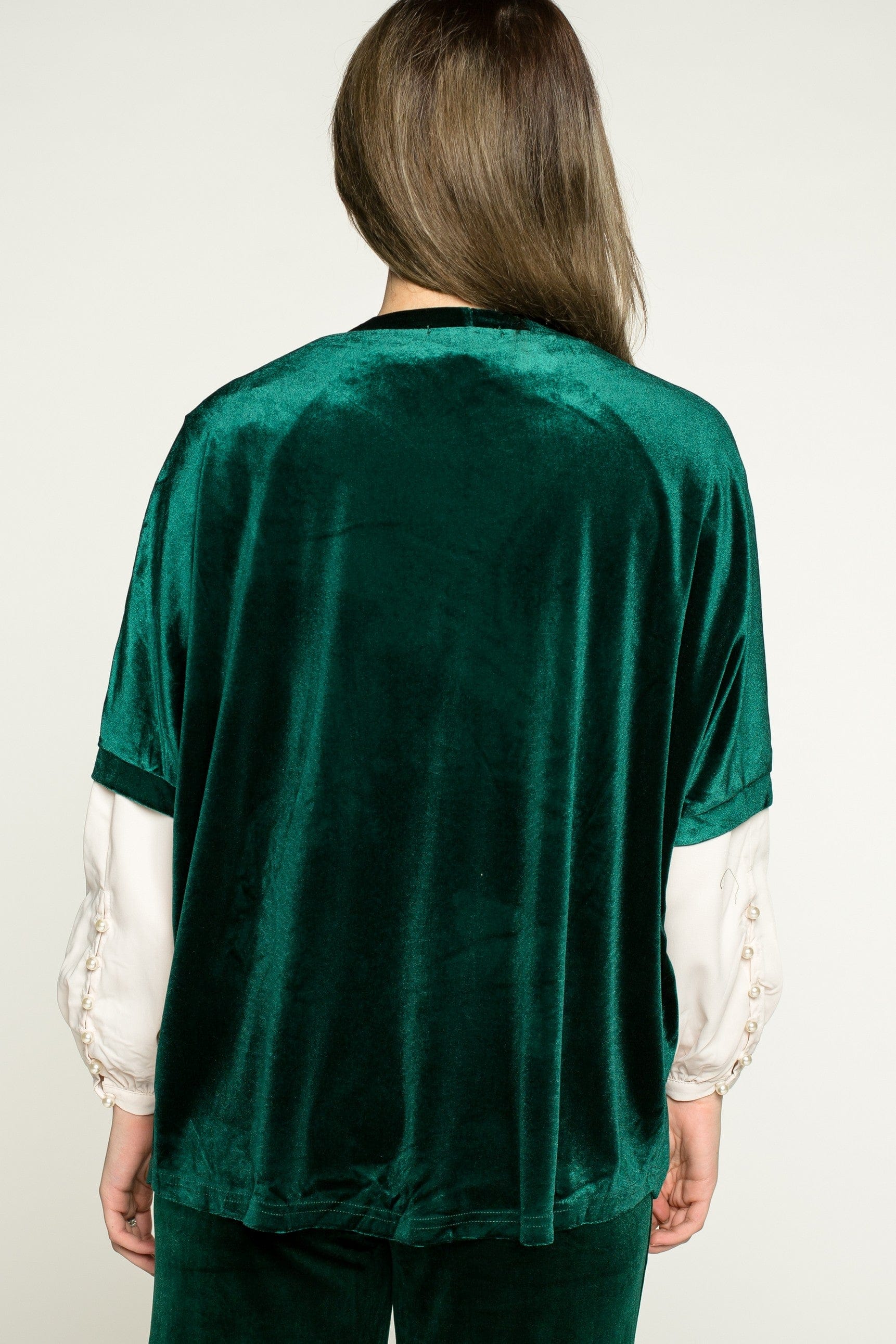 كارديجان سادة بأكمام قصيرة