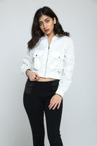 كيتشن جاكيت كروب بسحاب وجيوب كم طويل نسائي