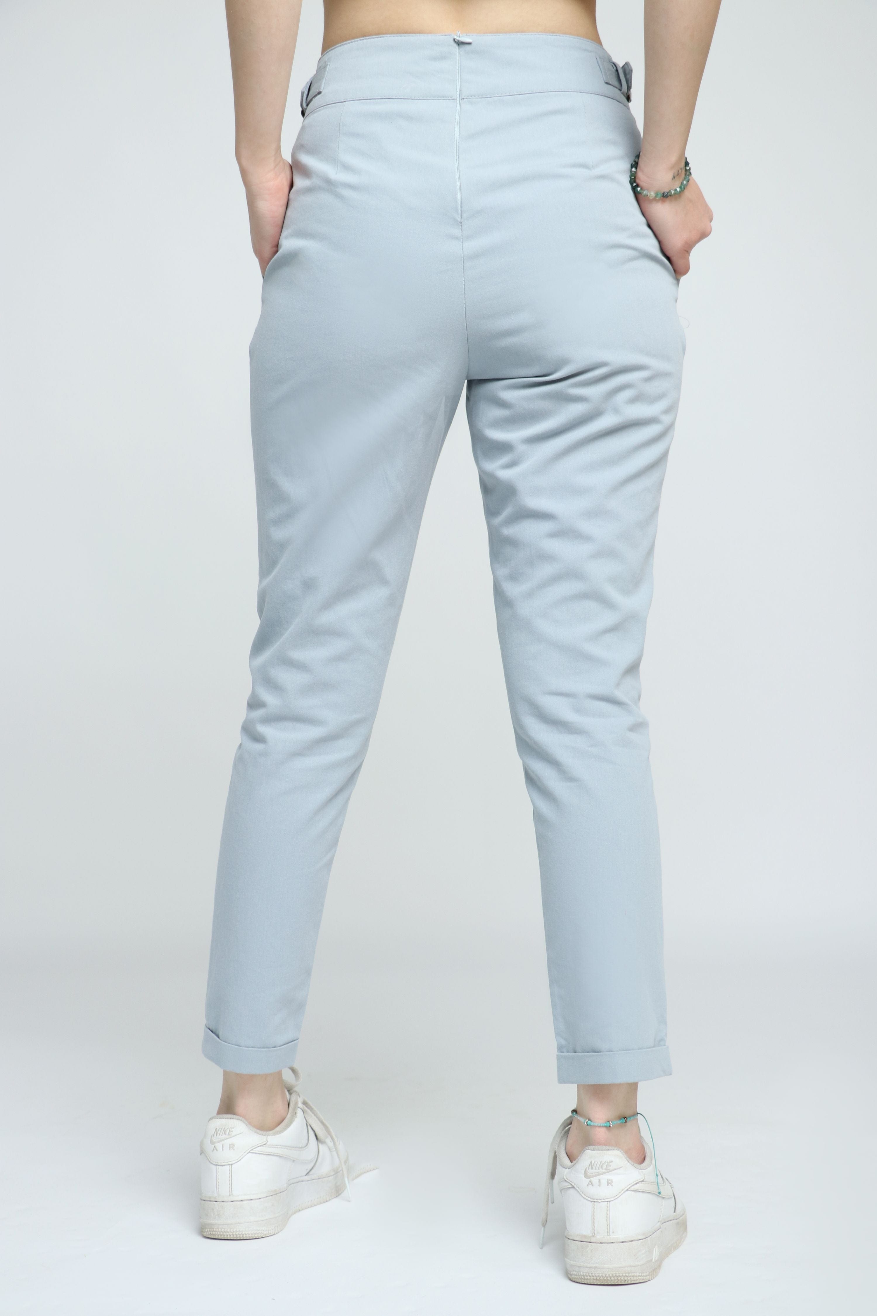 كيتشن بنطال خصر عالي رسمي طويل نسائي