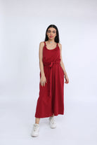 كيتشن جمبسوت سادة كت برباط على الخصر نسائي