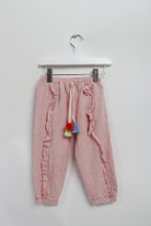 جينجرسنابس بنطلون واسع قماش بناتي وردي