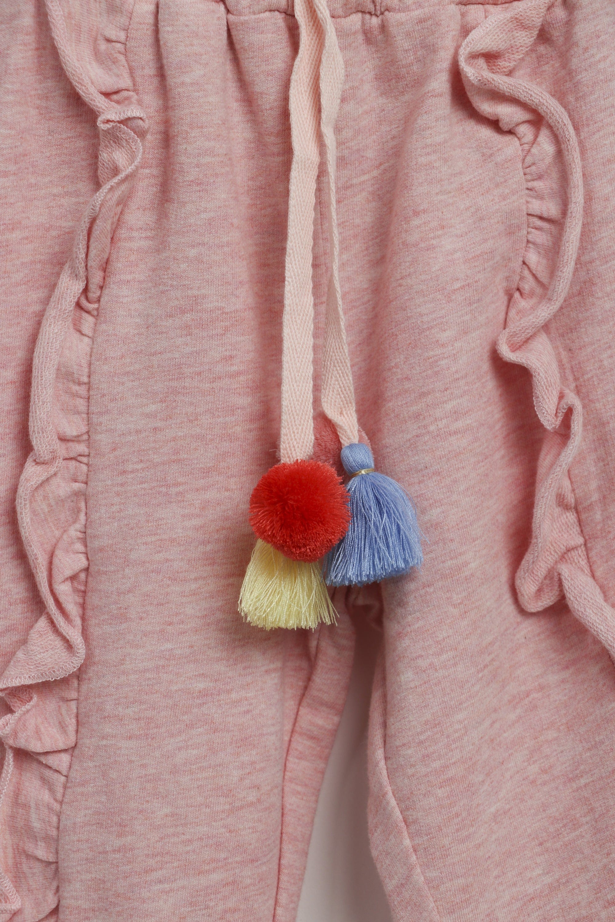 جينجرسنابس بنطلون واسع قماش بناتي وردي