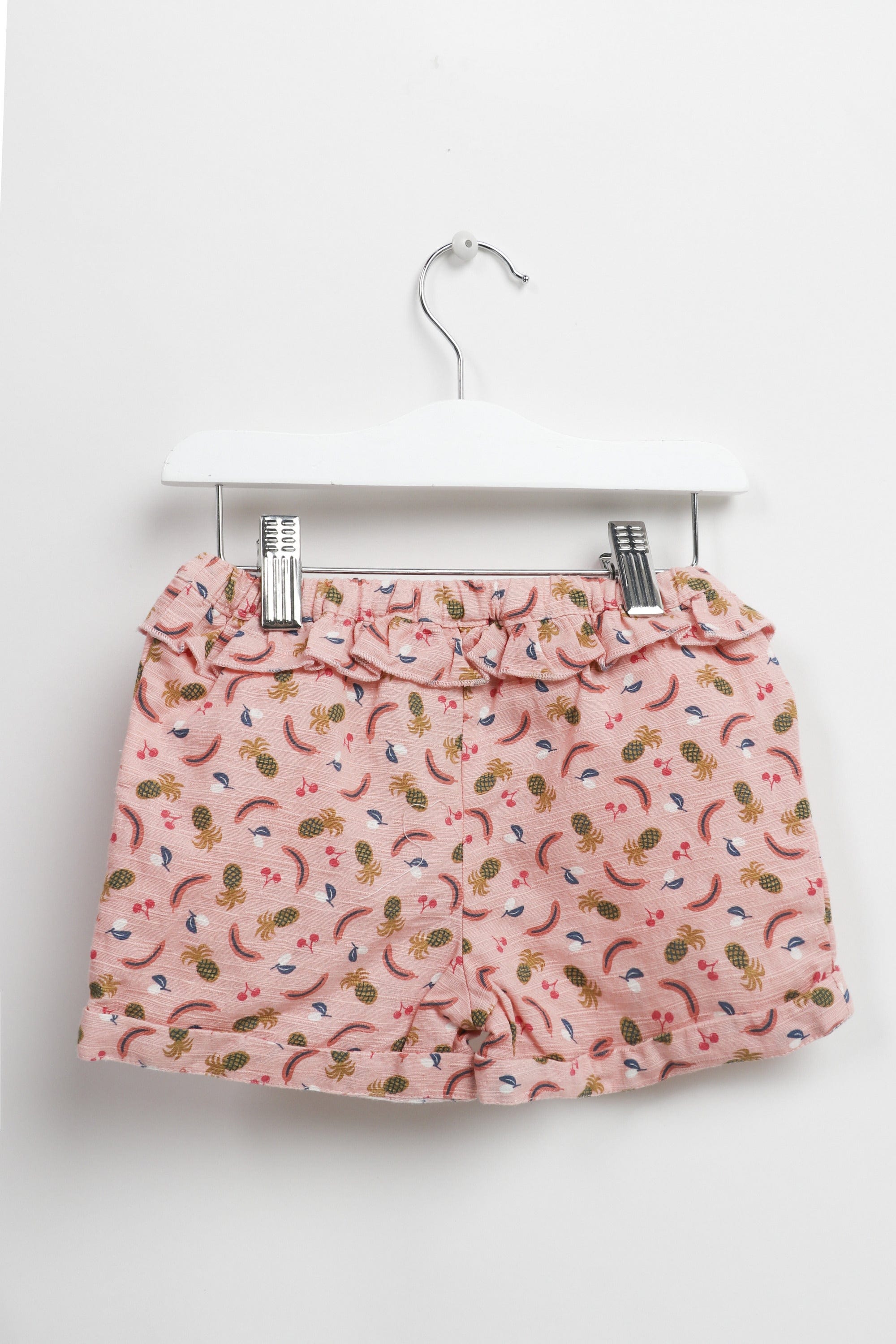 جينجرسنابس شورت مشجر بوسط مطاطي بكرايش أحمر بنفسجي