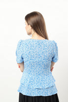 نتشي بلوزة كلاسيكية موردة بأزرار أمامية سبعة نسائي