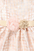 جينجرسنابس فستان بناتي منقط ستان كم قصير وردي