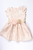 جينجرسنابس فستان بناتي منقط ستان كم قصير وردي