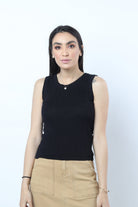 نتشي بلوزة كت مخططة بالطول نسائي