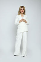 داليدرس جاكيت رسمي سادة كم طويل بأزرار أمامية نسائي