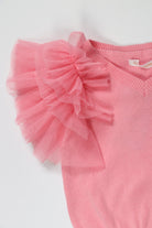 جينجرسنابس شورت بجيوب أمامية برباط مزين بالخطوط اللامعة بناتي وردي