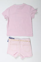 جينجرسنابس شورت جينز برباط أطفال بناتي أرجواني