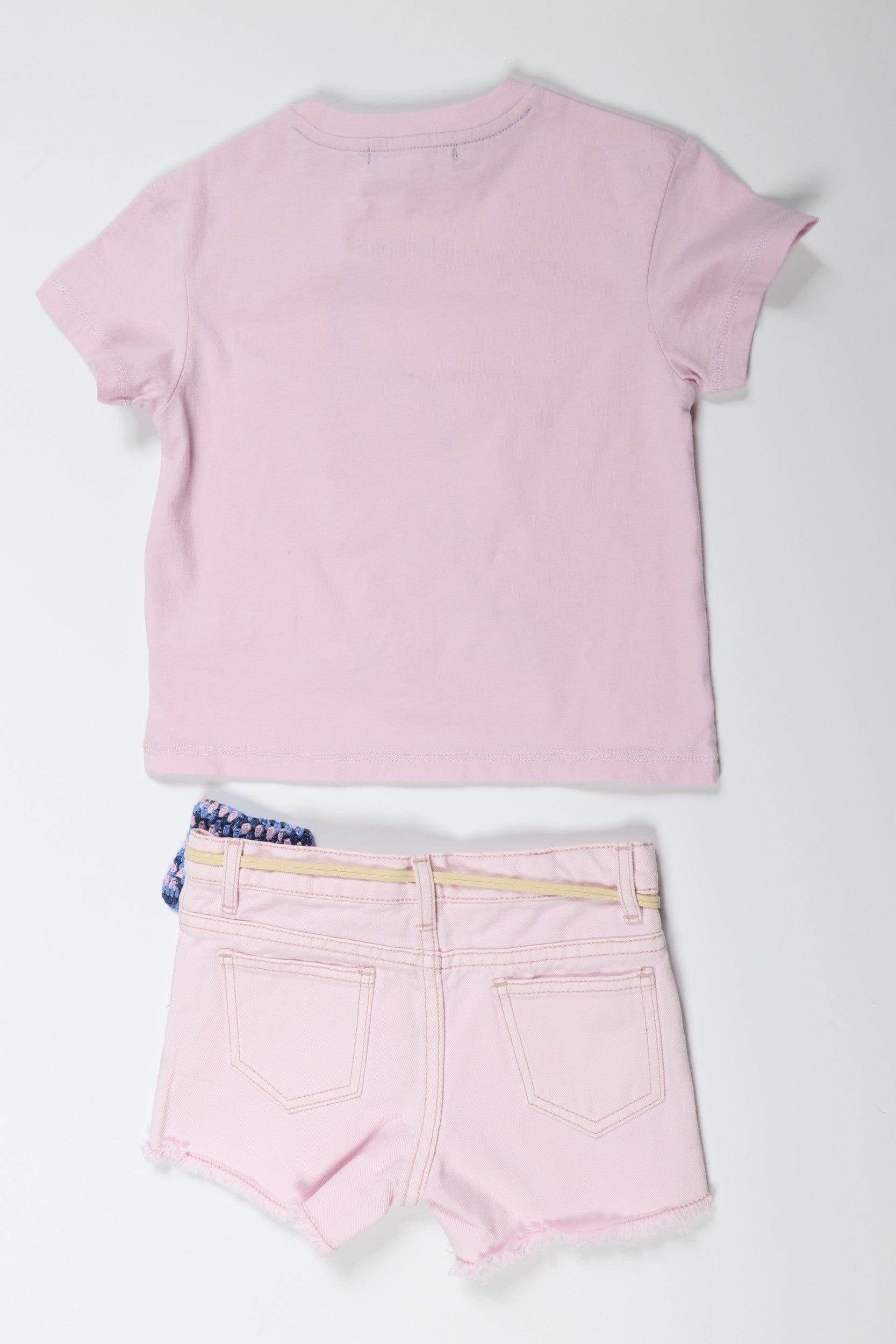 جينجرسنابس شورت جينز برباط أطفال بناتي أرجواني