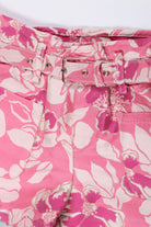 جينجرسنابس شورت مشجر بجيوب ورباط بناتي متعدد الألوان