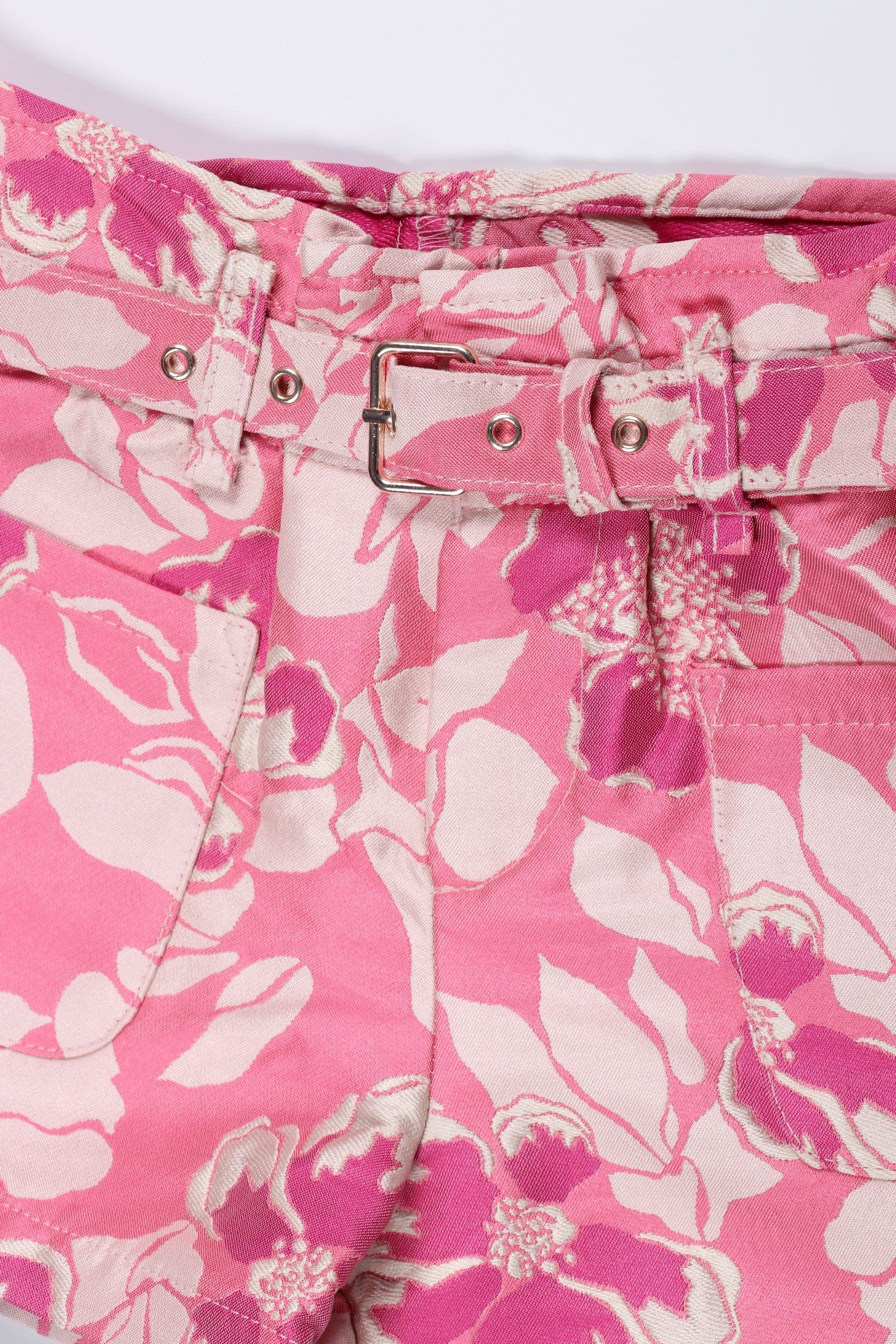 جينجرسنابس شورت مشجر بجيوب ورباط بناتي متعدد الألوان