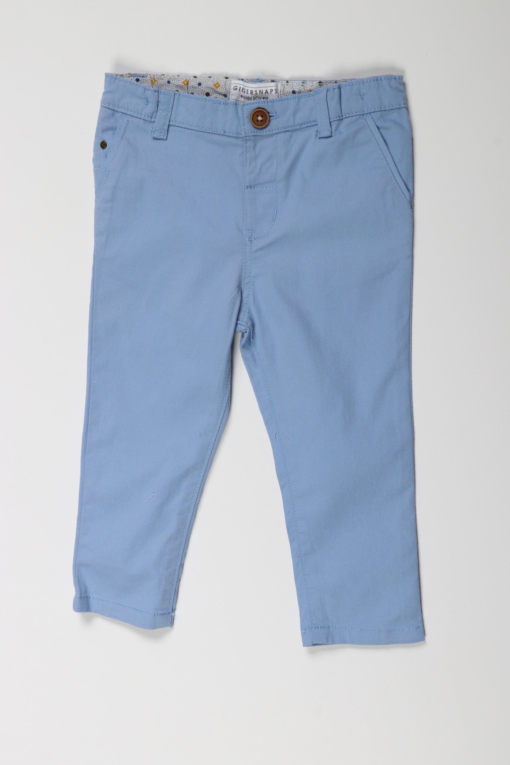 جينجرسنابس بنطلون اطفال ولادي تشينو سادة بجيوب أزرق