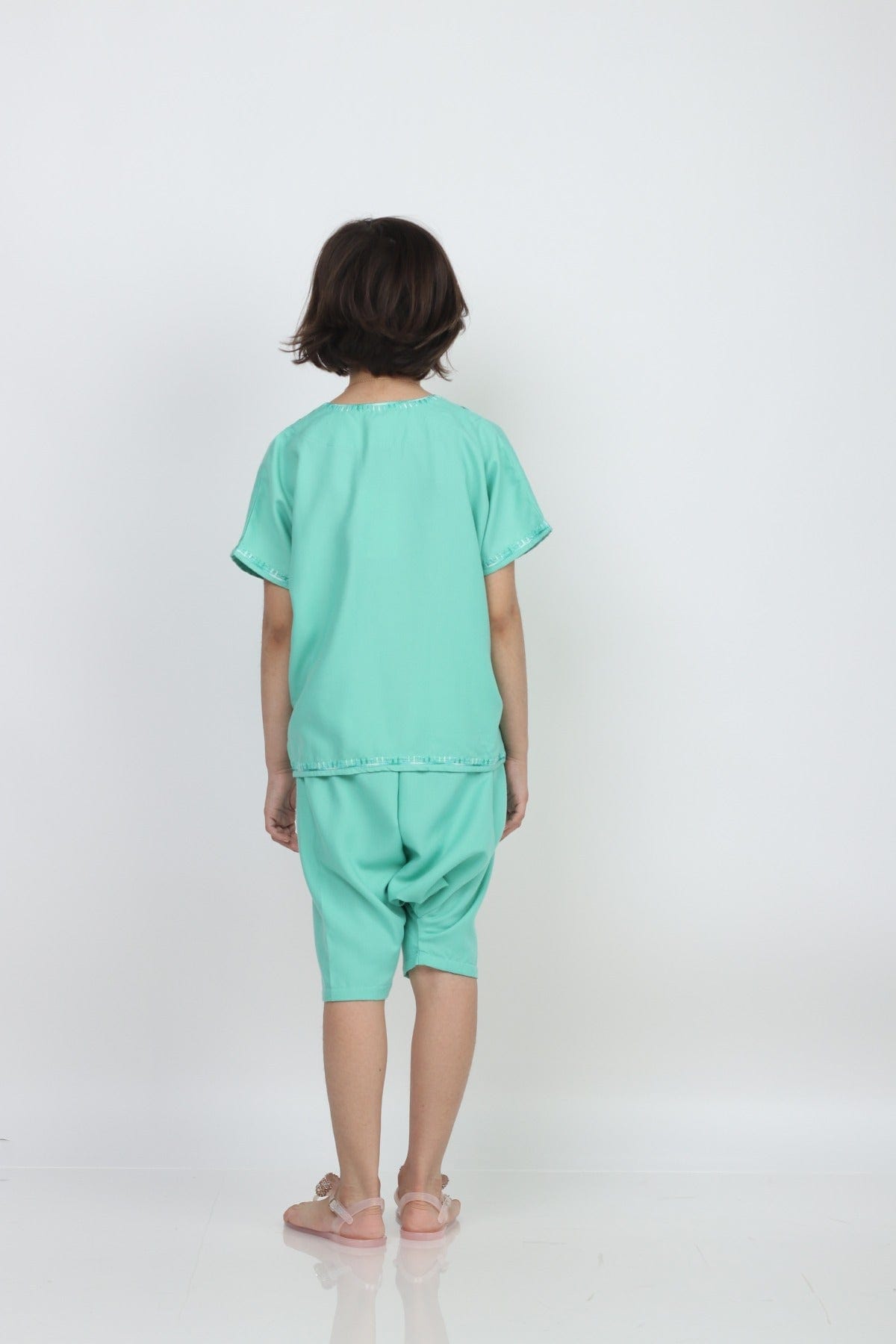 ديامانتين جبادور مطرز كم قصير بأكمام قصيرة