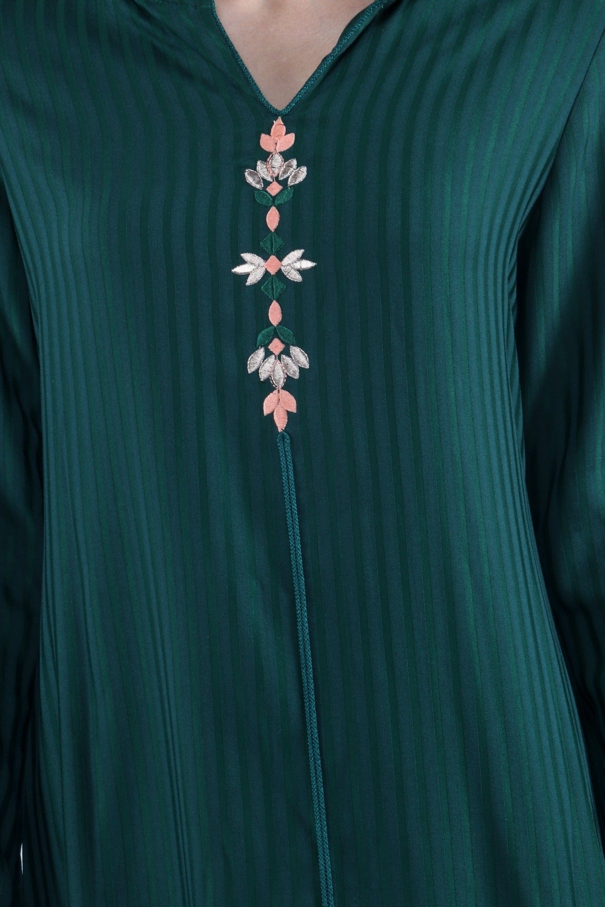 ديامانتين عباية مغربية نسائية كم طويل نسائي أخضر