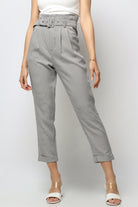 نتشي بنطلون كلاسيك هاي ويست طويل نسائي