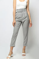 نتشي بنطلون كلاسيك هاي ويست طويل نسائي